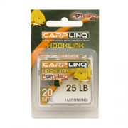 CARP LINQ 'FAST SINKING' 20M, 25LB HOOKLINQ BRAID FISHING LINE IN BLACK AND WHITE