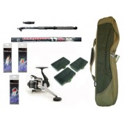 Carbon Telescopic Sea Fishing Set With Travel Holdall Ideal For Beginners Or Holidays