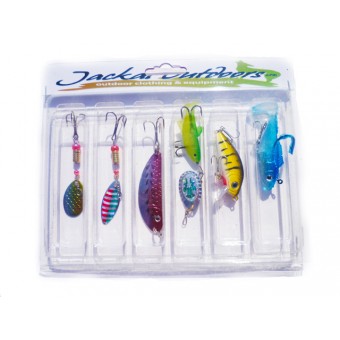 6 Pack of spinners, plugs & lures