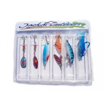 6 Pack of spinners, plugs & lures