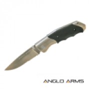 Lock Knife with Rubber Handle and Nylon Case
